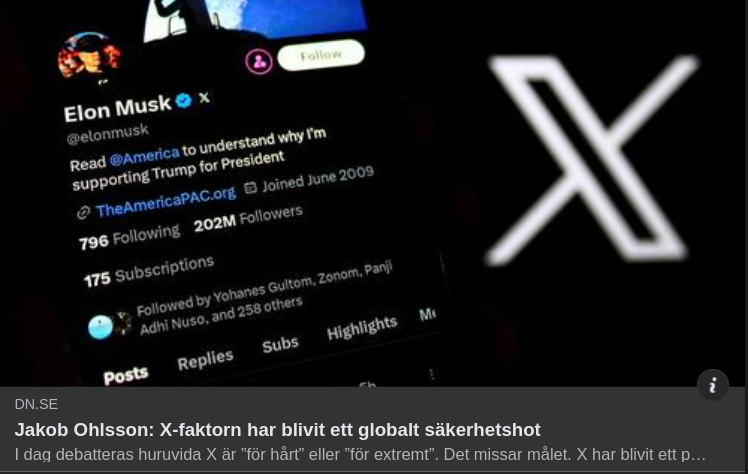 X Globalt Säkerhetshot I DN
