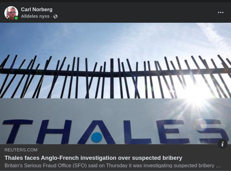 Korruptionsundersökning För Thales