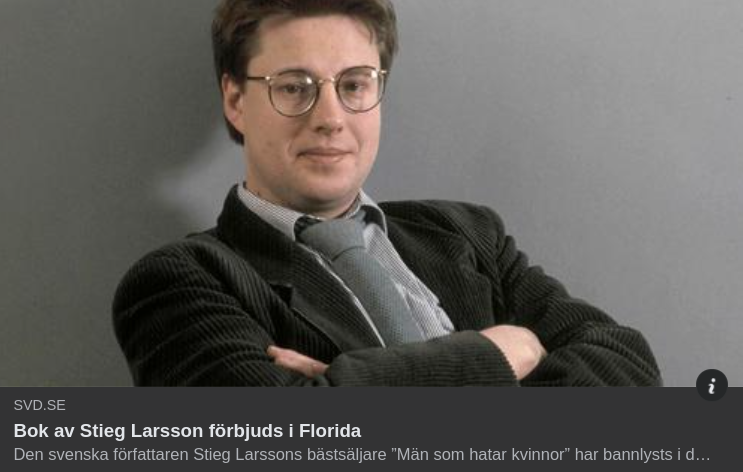 Stieg Larsson-Bok Förbjuds I Delar Av Florida