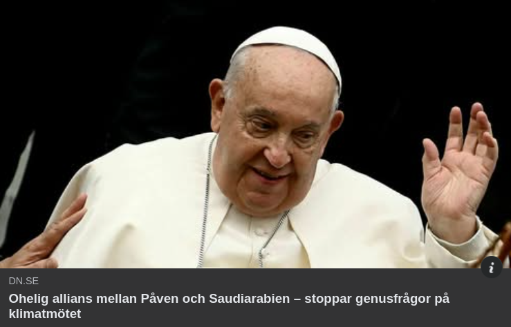 Ohelig Religiös Allians Stoppar Genusfrågor På Klimatmöte..