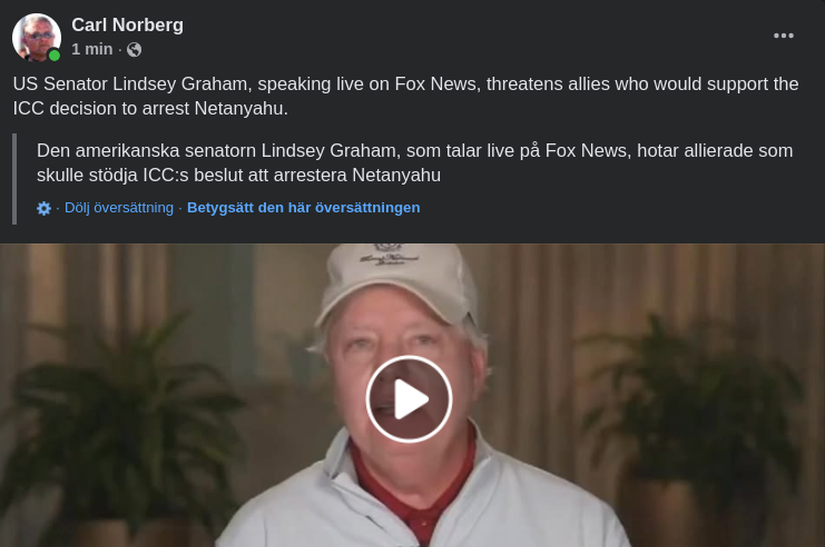 Lindsey Om Konsekvenser För ICC-Stöd