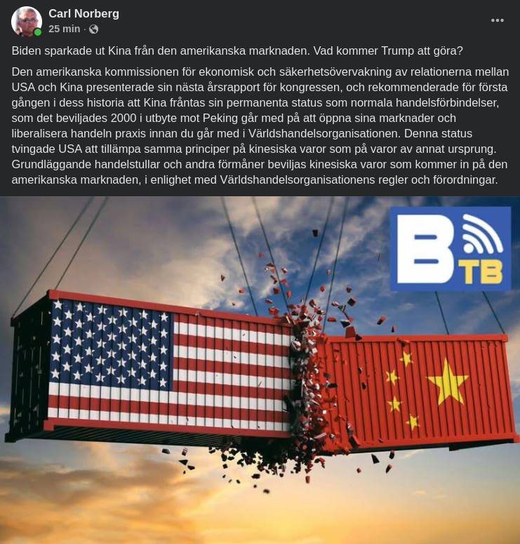 Handelsförbindelser USA Kina