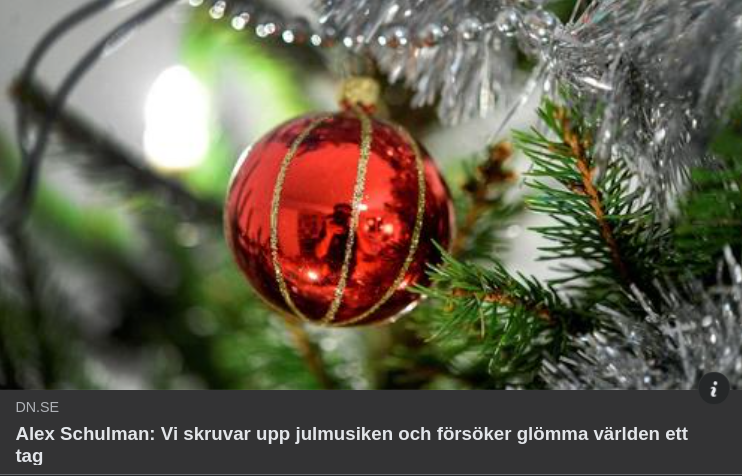 Hög Julmusiksvolym För Schulman