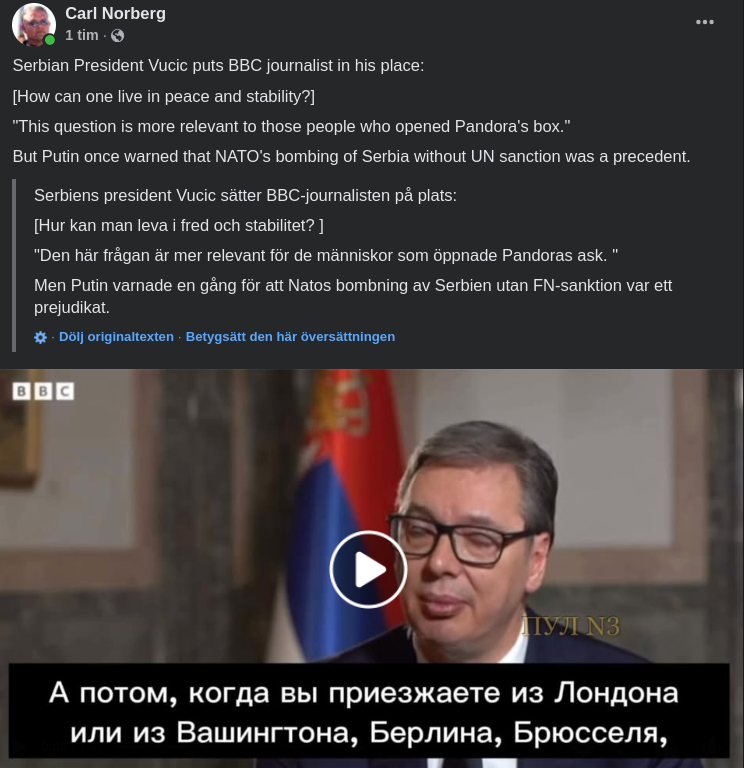 Prejudicerande Nato-Attack