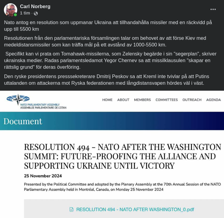 Antagen Nato-Resolution