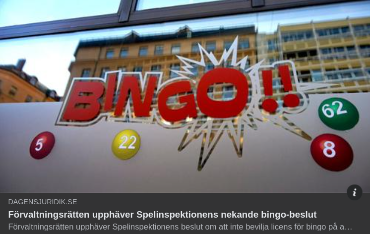 Bingo & Förvaltningsrätten
