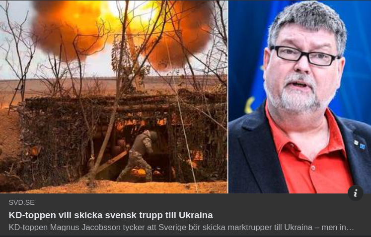 KD-Topp För Svensk Trupp Till Ukraina