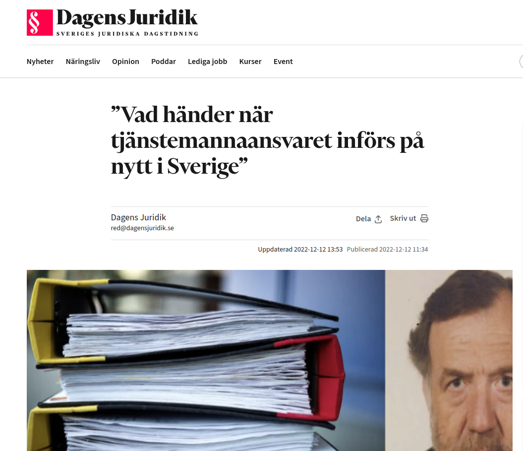 Tid För Tjänstemannaansvar