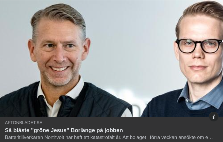Northvolt & Gröne Jesus I Aftonslasket