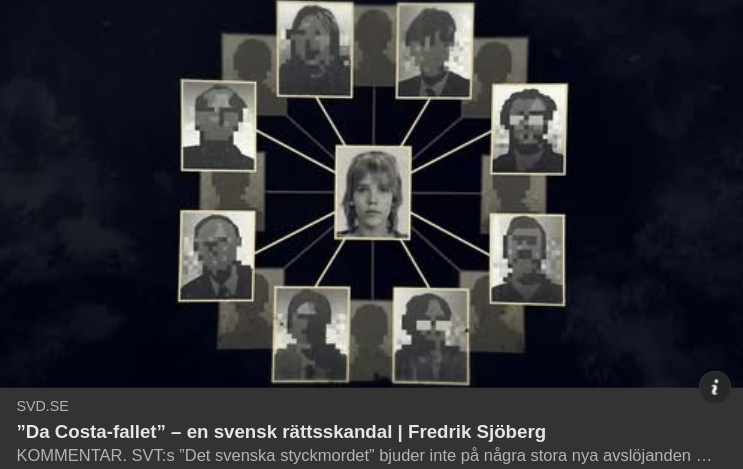 Kommentar Om De Costa-Fallet I SvD