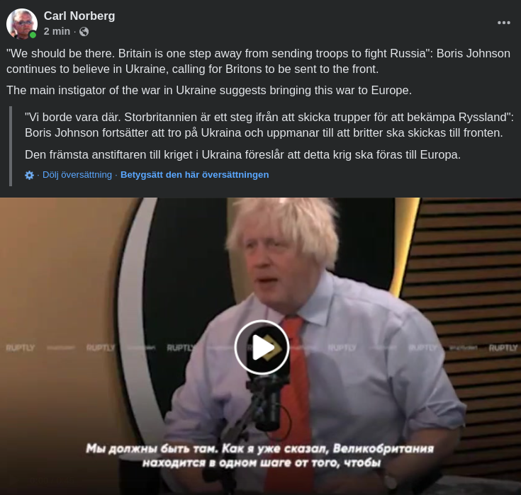 BoJo: Vi Borde Vara Där