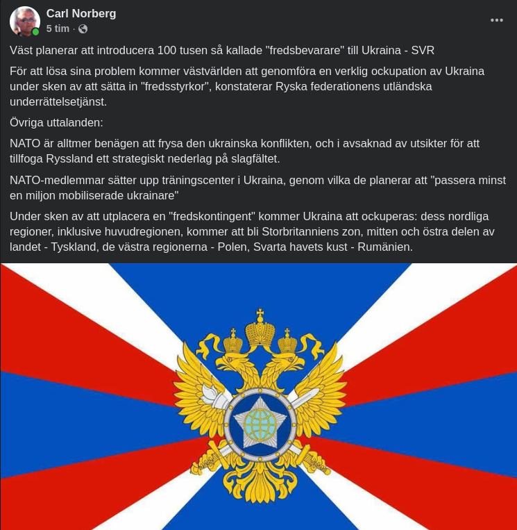 Ryskt Om Västliga Fredsstyrkor..