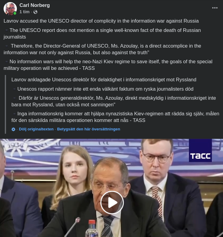 UNESCO-Tystnad I Informationskriget