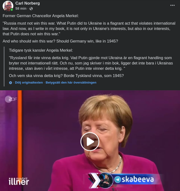 Merkel: Ryssland Får Inte Vinna