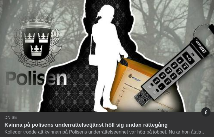 Poliskvinna Från Underrättelsetjänsten Duckade Rättegång