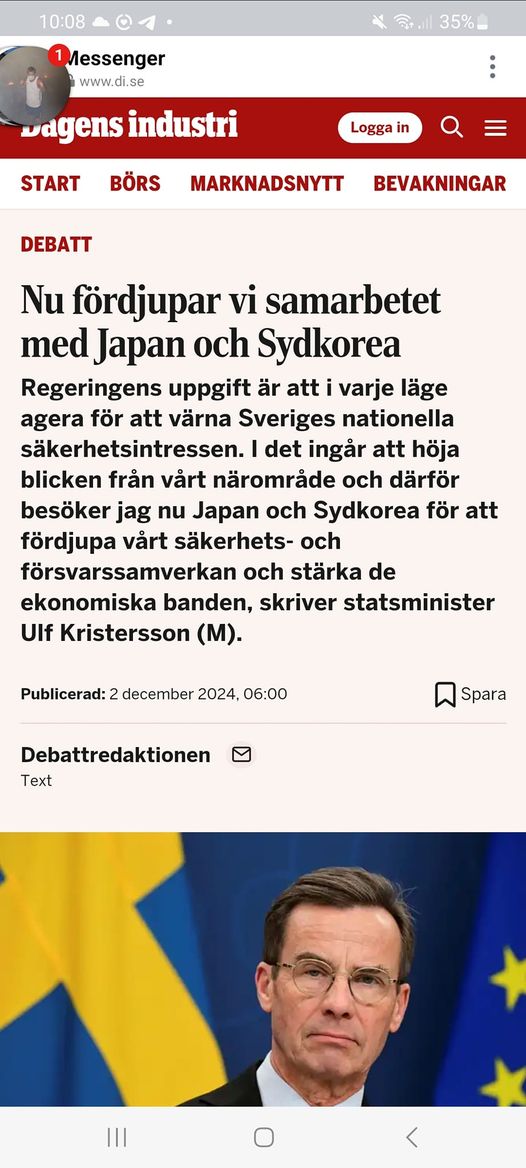 Fördjupat Svenskt Samarbete Med Japan & Sydkorea