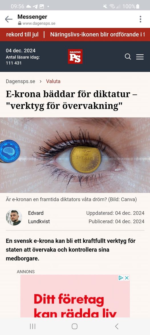 CBDC-Varnande Forskare