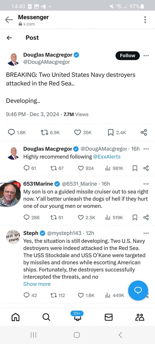 Två USA-Jagare Attackerade I Röda Havet