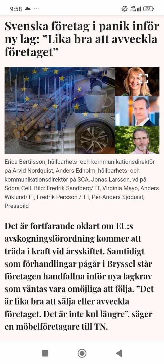 Oklart Om EU:s Avskogningsförordning