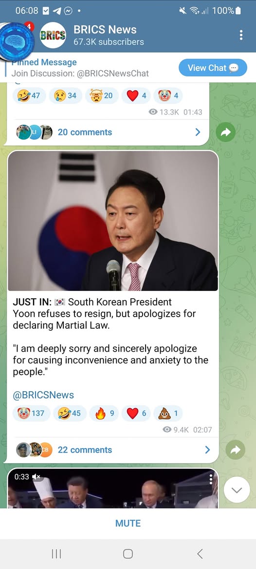 Ursäktande Sydkoreansk President