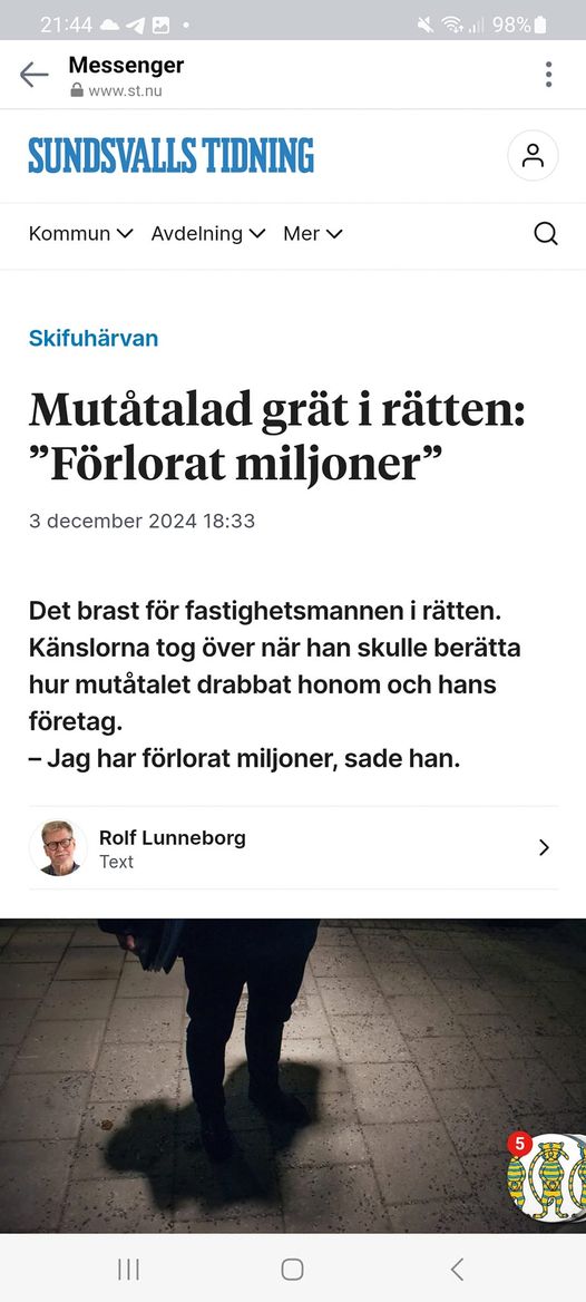 Gråt Över Förlorade Miljoner I Rätten