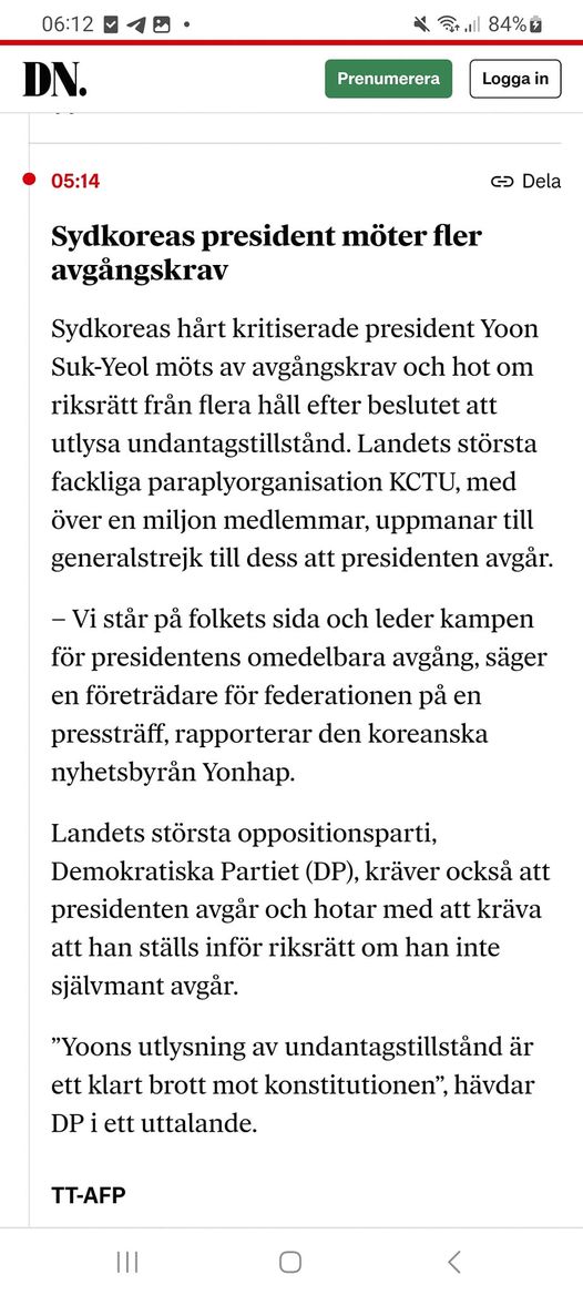 Avgångskrav För Sydkoreas President