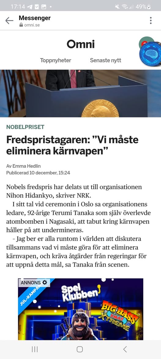 Kärnvapenelimineringsuppmanande Fredspristagare