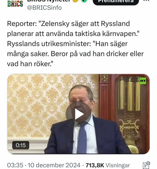 Intagsgrundat Tal Från Zelensky