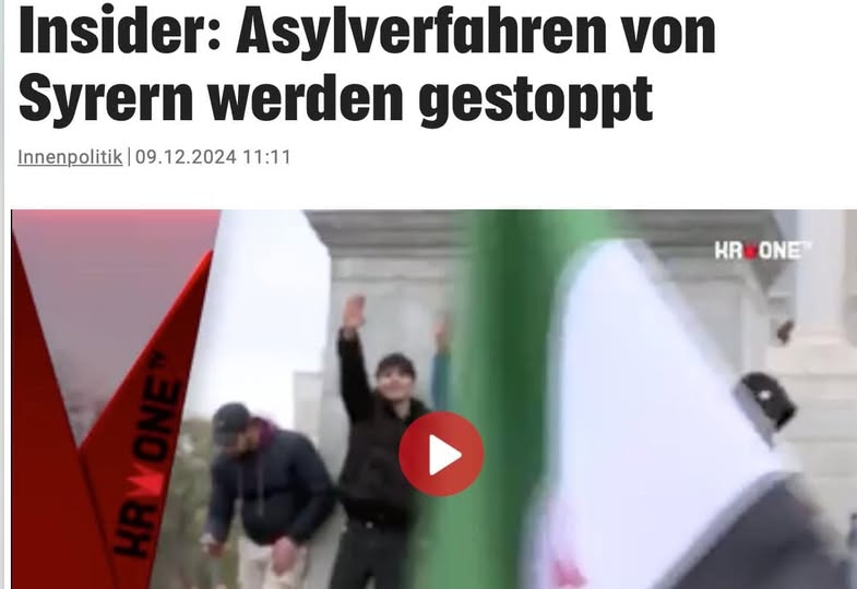 Asylstopp För Syrier I Tyskland & Österrike