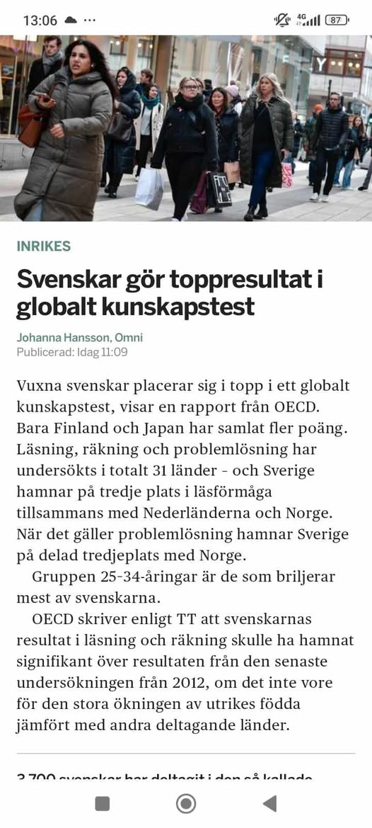 Svenskt Toppresultat I Globalt Kunskapstest