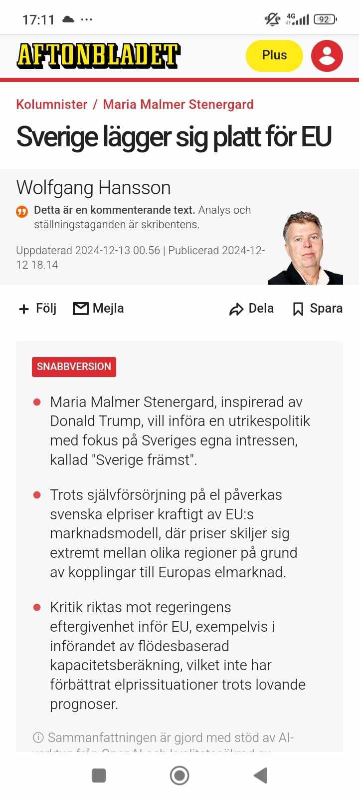 Elektriskt Mellan Sverige & EU