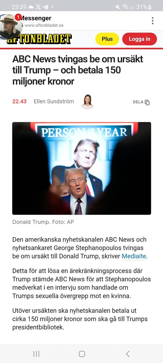 ABC Tvingade Till Ursäkt Samt Skadestånd På 150 Miljoner