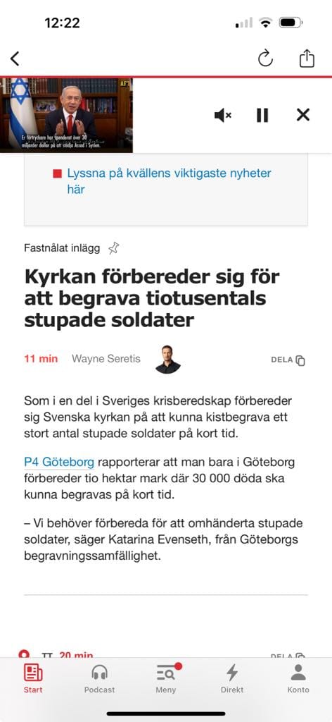 Kyrklig Krigsbegravningsförberedelse