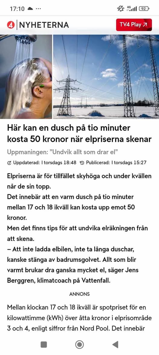 Dyrt Varmvatten