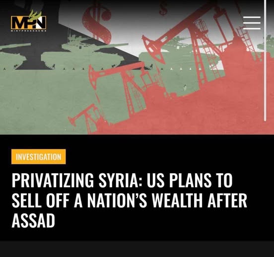 Privatiserat Syrien?..
