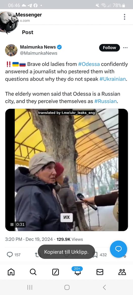 Ryska Gamla Damer I Odessa