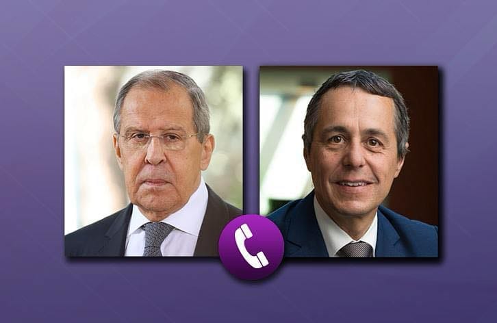 Lavrov I Telefon Med Schweiz Utrikesminister