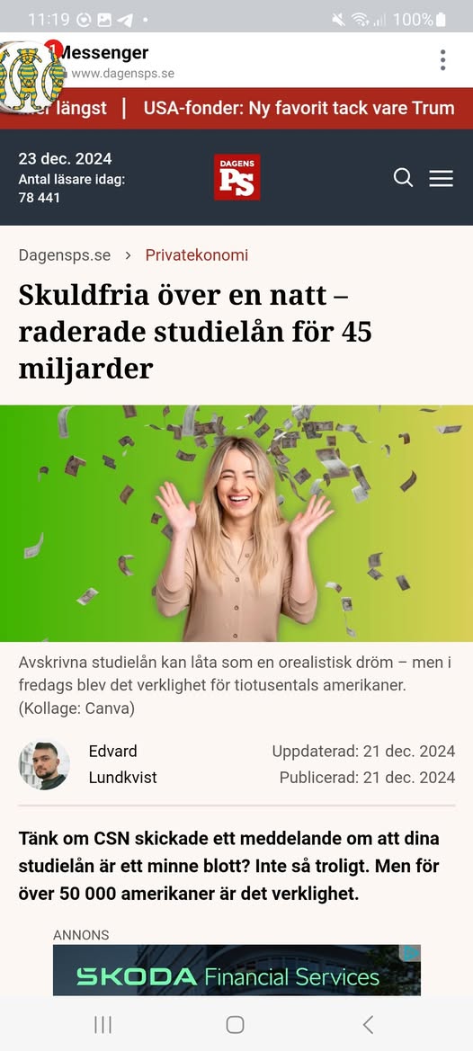 Studielånsradering..