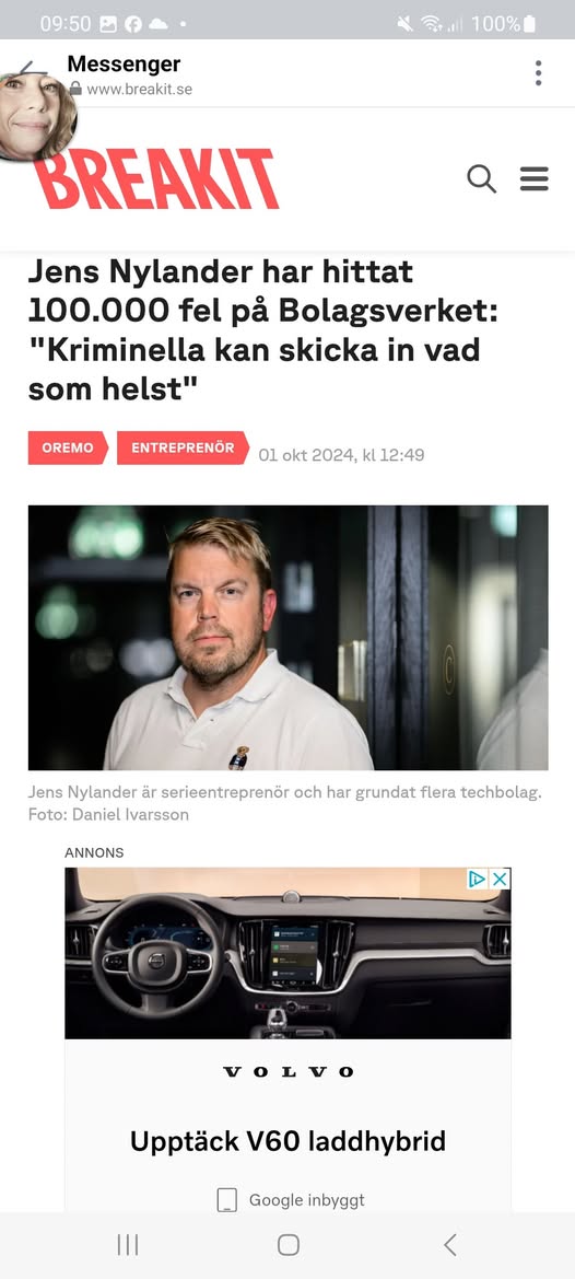 100 000 Funna Bolagsverksfel