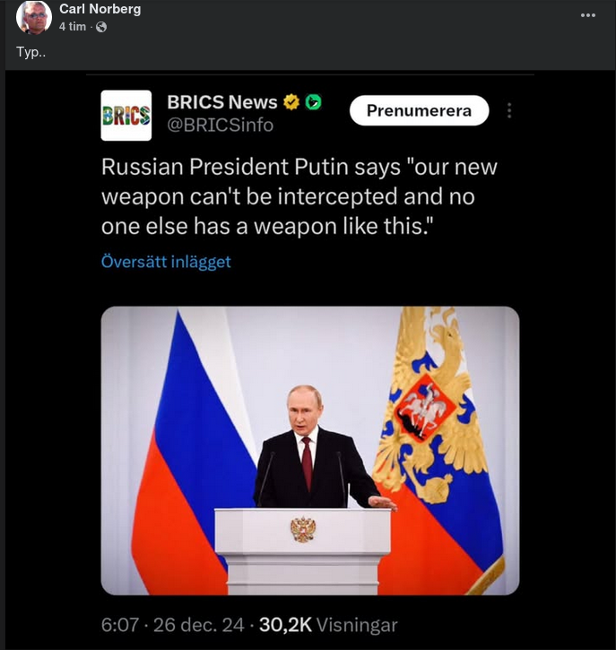 Putins Nya Vapen