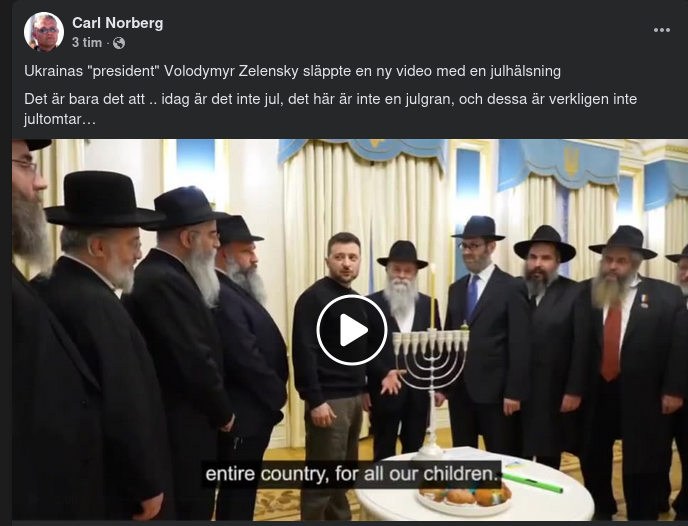 Judejulhälsande Zelensky