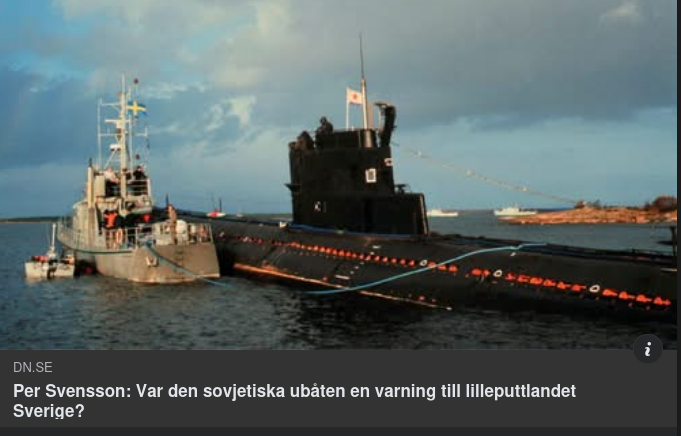 Sovjetisk Varningsubåt  I DN