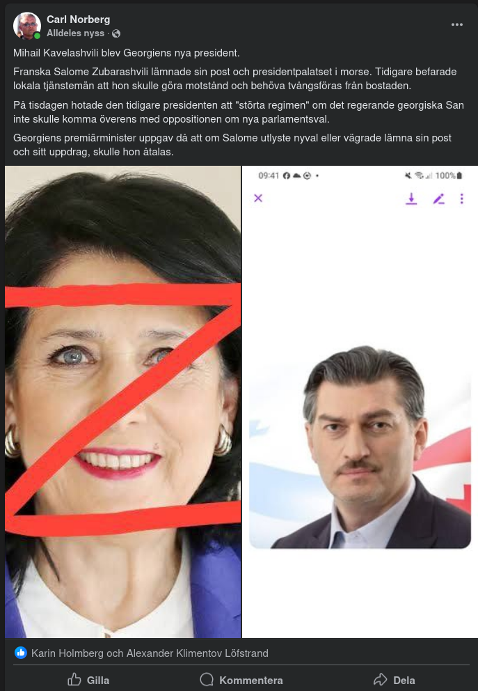 Georgiens Nya President