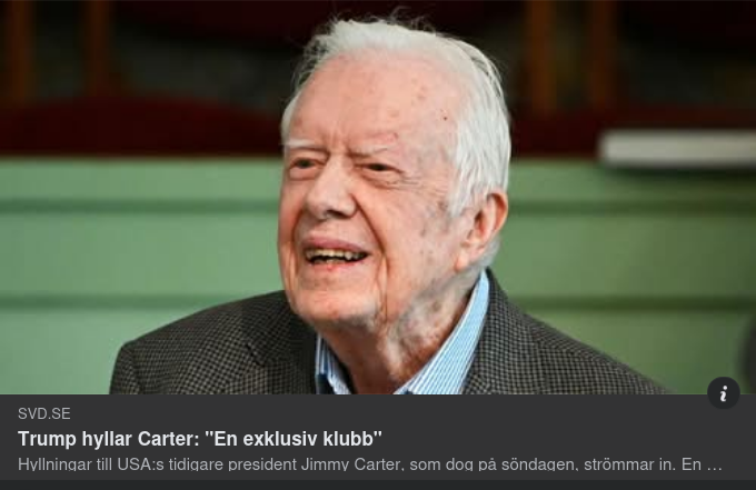 Jimmy Carter Död