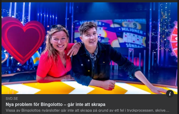 Skrapproblem För Bingolotto