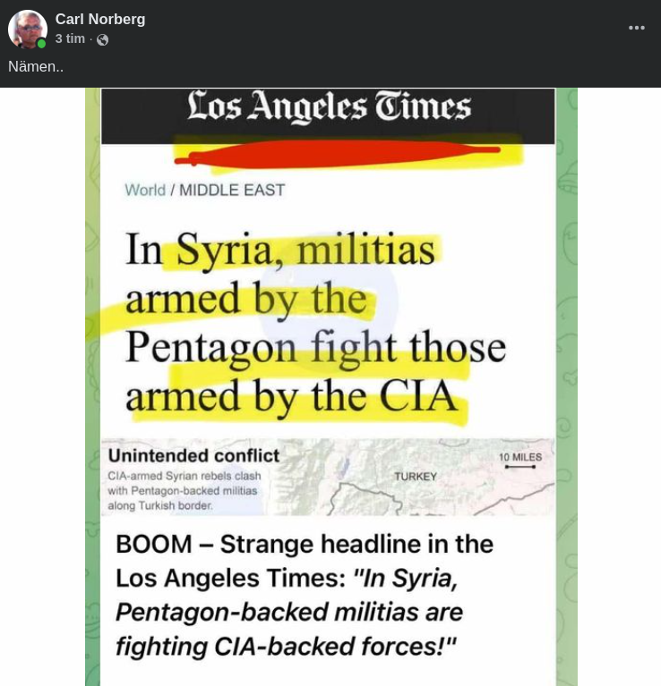 Pentagon Mot CIA I Syrien..