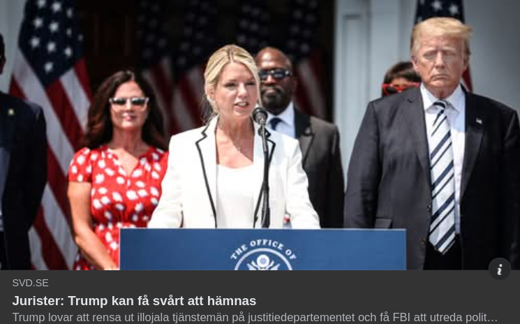 Hämndsvårigheter För Trump I SvD