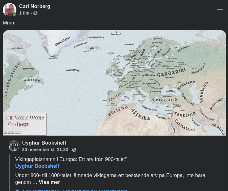 Språkliga Vikingarötter