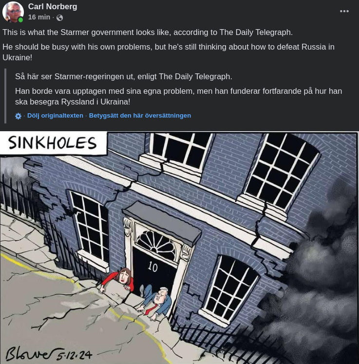 Starmer-Regeringen Illustrerad I The Daily Telegraph