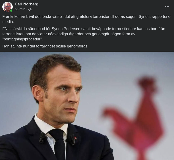 Fransk Gratulation Till Syrienseger